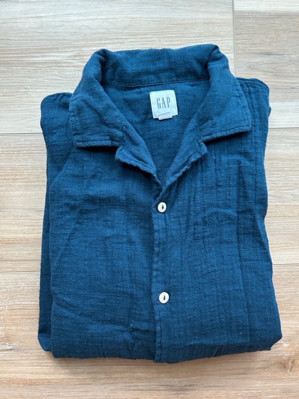GAP Dark Teal Button-Up Shirt